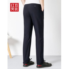 红豆（Hodo）休闲裤男高弹力快干针织锦纶中腰百搭修身长裤2021春夏新款